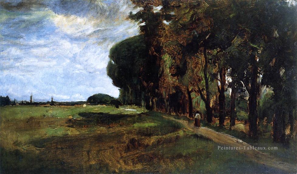 Voir près de Polling Impressionniste paysage John Henry Twachtman Peintures à l'huile